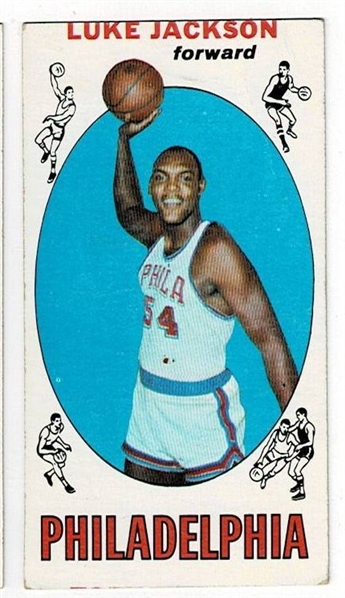 1969 Topps Basketball #67 Luke Jackson - Philadelphia 76ers RC